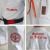 kimono de bjj gis avec rashguard intégré, uniformes de jiujitsu brésilien, costume de taekwondo tkd pour l'entraînement et les matchs