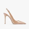 sandales sexy à talons hauts avec pointes pointues et élégantes chaussures d'été à lanières en cuir verni à la mode pour femmes de fête