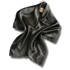Écharpe hijab musulmane en satin solide de 90cm, foulard de tête à la mode pour femme, bandana coupe vent
