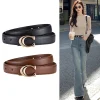Ceinture à boucle lisse de type C, souple, polyvalente, décontractée, à la mode, accessoires pour vêtements pour femmes, vente en gros, nouvelle collection
