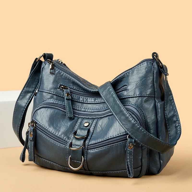 Sacs à main de luxe en cuir de marque pour femmes, sacs de styliste de Super qualité pour dames, sacs à bandoulière de nombreuses poches, 2024