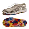 Sandales tissées colorées d&rsquo;été, chaussures de plage à tête pour Couple, chaussures de voyage pour femmes, respirantes, Version améliorée, nouvelle collection