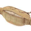 sac banane tactique, sac de taille, ceinture de hanche, sacs utilitaires pour randonnée en plein air, escalade, pêche avec patch américain
