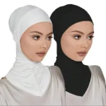Hijab intérieur prêt à porter pour femmes musulmanes, écharpe solide, sous-écharpe, chapeau turban, hijabs musulmans islamiques, ramadan
