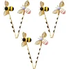 Épingles à cheveux décoratives en forme d'abeille, 1/2/4/6 pièces, jolies pinces à cheveux incurvées en métal pour tous courts et longs
