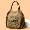 sac à main en toile vintage pour femme, sac à main de grande capacité, sac incliné, sac de colonne vertébrale, mode initiée