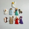 ensemble d'aimants de réfrigérateur de noël en pvc, accessoires de bricolage, patch de réfrigérateur, décorer votre réfrigérateur ou étui de téléphone sans aimant, jésus, 9 pièces