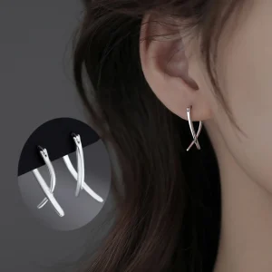 Bijoux à la mode simplement boucles d’oreilles géométrie Unique boucles d’oreilles pour femmes cadeau boucles d’oreilles bijoux de mode coréen couleur argent boucles d’oreilles Bijoux à la mode simplement boucles d’oreilles géométrie Unique boucles d’oreilles pour femmes cadeau boucles d’oreilles bijoux de mode coréen couleur argent boucles d’oreilles