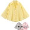 Femmes automne décontracté chemise ample revers boutons chemise à manches larges 2025 nouveau printemps automne minimaliste vacances polyvalent chemise