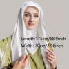 hijab amira en mousseline de soie pour femme, Écharpe de sauna du ramadan, simple, respirant, fin, doux, confortable, protection solaire instantanée