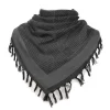 Écharpe hijab coupe vent pour homme, Écharpe légère en mélange de coton, motif à rayures, arabe, keffiyeh, Épaisse, ronde