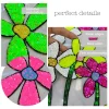 patch brodé de paillettes de fleurs colorées une pièce, patchs à repasser à la mode pour sacs à vêtements, accessoires de vêtement diy