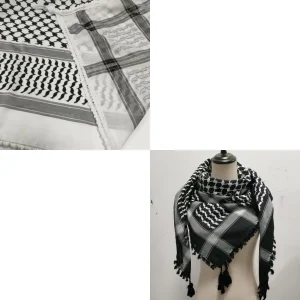 Écharpe Arafat traditionnelle avec des hommes des femmes à frange