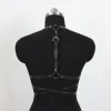 harnais en cuir pour femmes, ceinture à bretelles, lingerie sexy pour femmes, réglable, soutien gorge de bondage, ceinture gothique harajuku, bretelles faites à la main