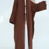 femmes musulmanes dubaï turc abaya eid robe longue solide kimono cardigan modeste ramadan robe de prière caftan femme islam vêtements