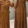 robe maxi élégante pour femmes musulmanes, ample, avec ceinture, abaya, robes de soirée, ramadan, dubaï, arabe, turquie, 2023