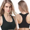 soutien gorge de sport respirant pour femmes, absorbe la sueur, résistant aux chocs, rembourré, pour gymnastique, course à pied, fitness, double couche, sans couture, yoga, sous vêtements