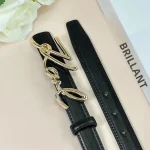 Ceinture pour femme avec boucle en alliage, matériau PU durable et durable, design élégant avec un design élégant
