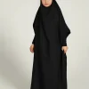 ramadan musulman enfants filles abaya solide longue caftan abaya enfant robe enfants vêtements pour cadeau