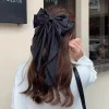 bijoux de cheveux élégants, pince à cheveux à grand nœud, épingle à cheveux en satin pour femmes et filles, bandeaux en ruban doux, accessoires de poignée de cheveux doux