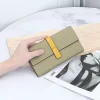 portefeuille long en cuir véritable pour femme, porte cartes féminin, pochette classique pour femme, porte monnaie design, luxe et à la mode