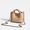 pochette sac de soirée femme seau tissé sac fourre tout pu luxe 2025 femme sac en vente taille moyenne sac à tricoter à la main ruban chaîne sac