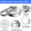 crochets magnétiques crochets en néodyme robustes avec mousqueton pivotant pour réfrigérateur 1 pièces matériaux magnétiques