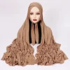 premium instantané hijab écharpe jersey hijabs pour femme turbans pour femmes musulman mode foulard turban tête enveloppement pour les femmes