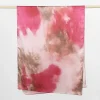 nouveau shimmer satin soie hijab pour les femmes musulmanes longue écharpe aquarelle impression foulard foulard islam tête couverture châle enveloppement bandana