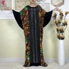 nouveau tissu de coton abayas musulman pour femmes dresse avec grande écharpe 2025 été abaya manches chauve souris robe ample femme islam vêtements