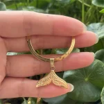 Collier pendentif JoMermaid pour femme, lame de bijoux fins, tour de cou, clavicule, cadeau de mariage, document en argent, luxe, couple, 3mm