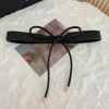 ceinture à ulronde large pour femme, sans trou, solide, nouée à la taille, nouvelle collection