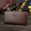 marque de luxe hommes pochette en cuir longue sac à main mot de passe sac d'argent bracelet d'affaires téléphone portefeuille mâle décontracté sacs pratiques 2025