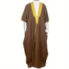 robe de remise de diplôme académique – robe abaya arabe conservatrice avec capuche, cape de cérémonie formelle pour les événements discours