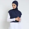 faux col à capuche pour femmes musulmanes, sport, hijab, jersey, foulard, turban, enveloppe instantanée, haut court, faux col