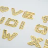 autocollant de voiture lettres et chiffres en métal 3d, bricolage bling intérieur et extérieur de voiture, accessoires de voiture pour femmes et filles