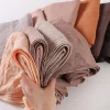 Écharpes hijab pour femmes, bandeaux de sauna en jersey de qualité supérieure, bandeaux ronds pour la tête, écharpes longues, châles à la mode pour dames musulmanes