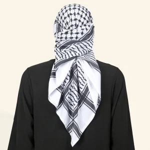 Foulard en Polyester imprimé islamique pour hommes, couvre-chef arabe, Hijab, Turban, couvre-chef arabe pour femmes, vêtements musulmans, Turban de prière