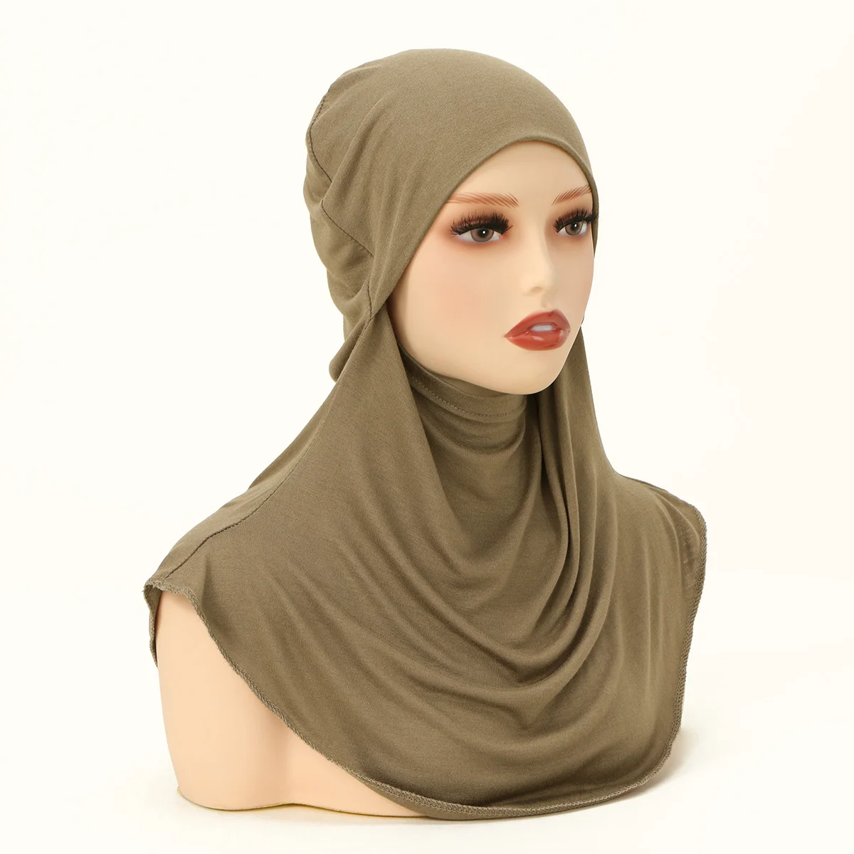 nouveau jersey hijab instantané pour femmes musulmanes hijab solide extensible sous capuchon foulard multi fonctionnel bandeau casquette intérieure de prière