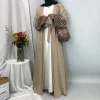 dubaï élégant caftan robe modeste abayas musulman ouvert abaya et sac femmes islam caftan marocain robe arabe femme musulmane
