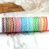 Bracelets tressés faits à la main pour femmes, 30 couleurs, ULd&rsquo;avertissement, bracelet à breloques bohème, navire Chia, amoureux, cadeaux de Noël, bijoux