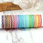 Bracelets tressés faits à la main pour femmes, 30 couleurs, ULd&rsquo;avertissement, bracelet à breloques bohème, navire Chia, amoureux, cadeaux de Noël, bijoux