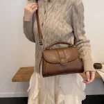 Sac à bandoulière en cuir pour femmes, fourre-tout de luxe élégant, sac à main classique de styliste, Style à la mode pour les tenues quotidiennes