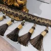 ceinture de danse du ventre pour femme, vêtements jopractice, écharpe de hanche à pampilles perlées manuelles, accessoires de performance de danse financière, nouveau