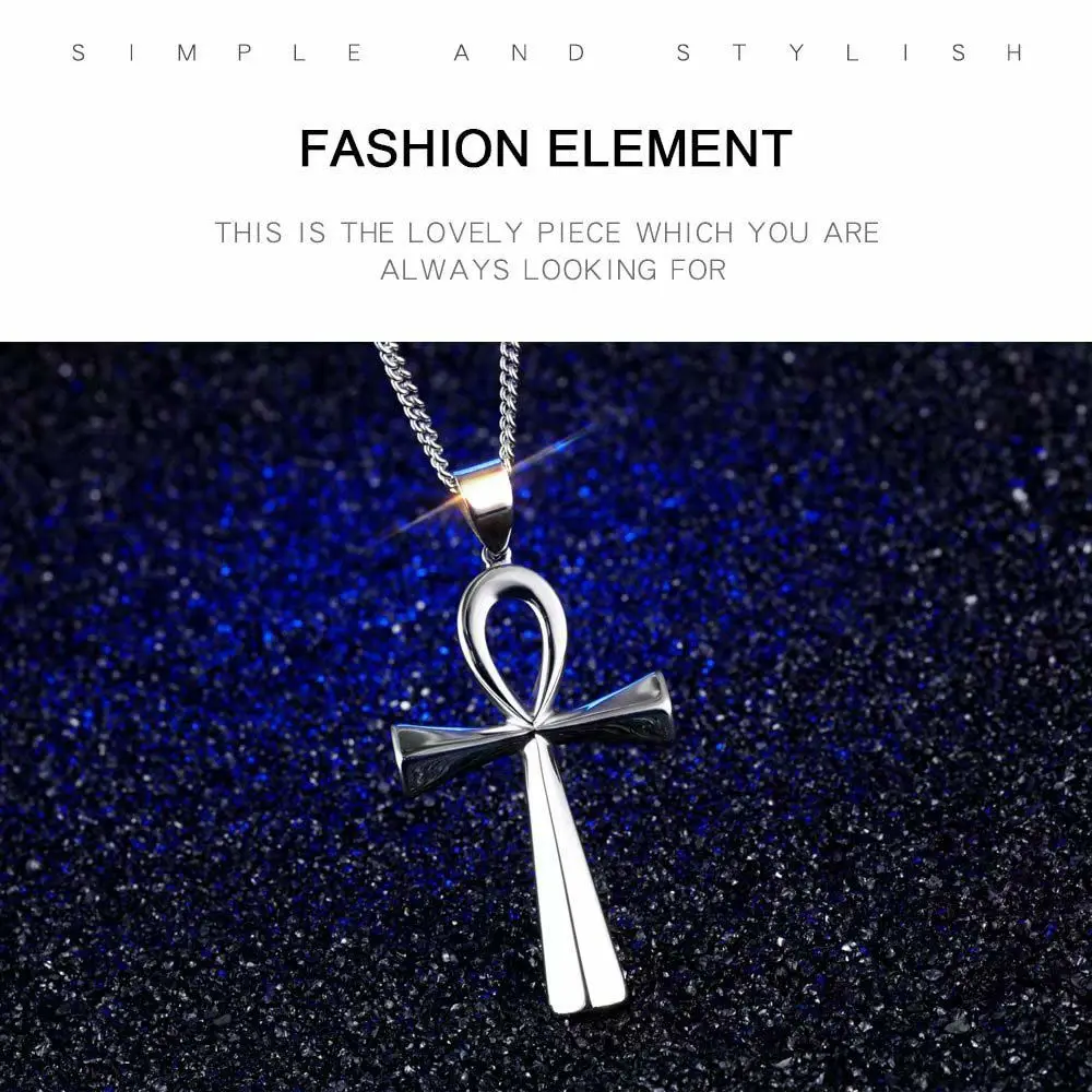 Religieux Ankh classique Christs or noir argent couleur accessoires Crucifix jésus bijoux pendentifs croix collier chaîne tour de cou Religieux Ankh classique Christs or noir argent couleur accessoires Crucifix jésus bijoux pendentifs croix collier chaîne tour de cou