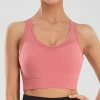 soutien gorge de sport sans fil pour femmes, sous vêtements de course, respirant, résistant aux chocs, style gilet, beauté du dos, soutien gorge de yoga haute résistance