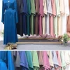 robe abaya en satin uni pour femmes musulmanes, poches latérales, manches larges, vêtements islamiques de dubaï et de turquie, robe modeste pour le ramadan