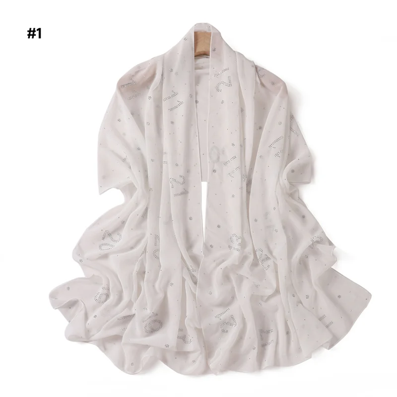 châle hijab en mousseline de soie pour femme musulmane, strass, chiffres aniques, perles, bulle, couverture complète, islam foulards, bonnet, bande de sauna, ronde, artificiel astique