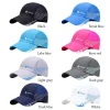 casquette de baseball de sport respirante à séchage rapide, casquette à visière ultra fine avec protection solaire, casquette de baseball en maille unisexe