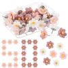 20 pièces/boîte Portable créatif fleur punaises fleur mur punaises 3D conseil mignon punaises pour bricolage Photo mur affiche déco